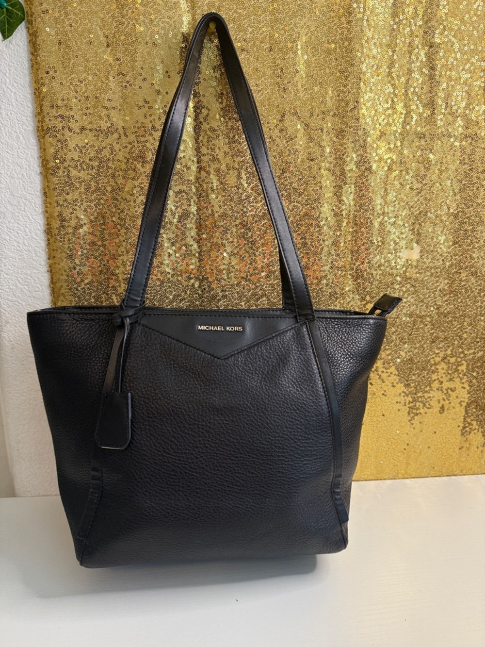 Michael Kors Whitney Large Soft leather Black Tote